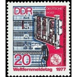 Rytų Vokietijos pašto ženklai (1977). Ryšių technologijos