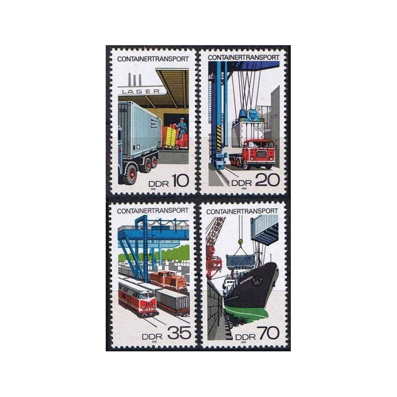 Rytų Vokietijos pašto ženklai (1978). Konteinerių transportas