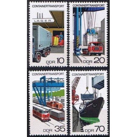 Rytų Vokietijos pašto ženklai (1978). Konteinerių transportas