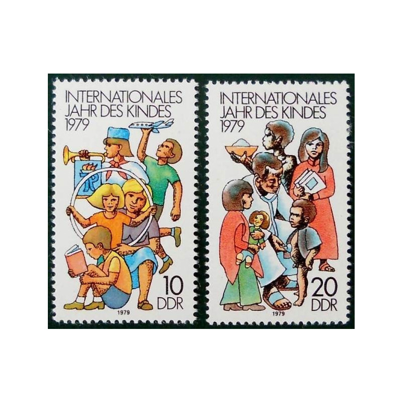 Rytų Vokietijos pašto ženklai (1979). Tarptautiniai vaiko metai