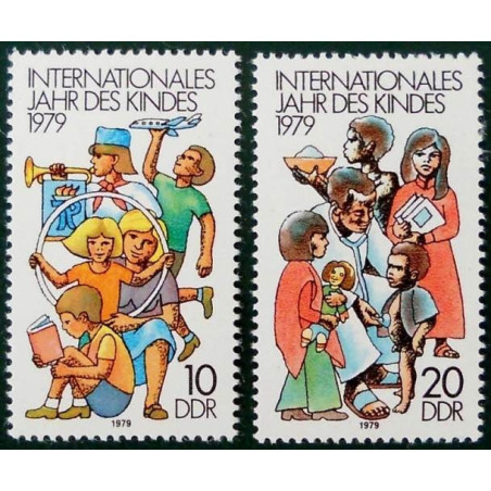 Rytų Vokietijos pašto ženklai (1979). Tarptautiniai vaiko metai