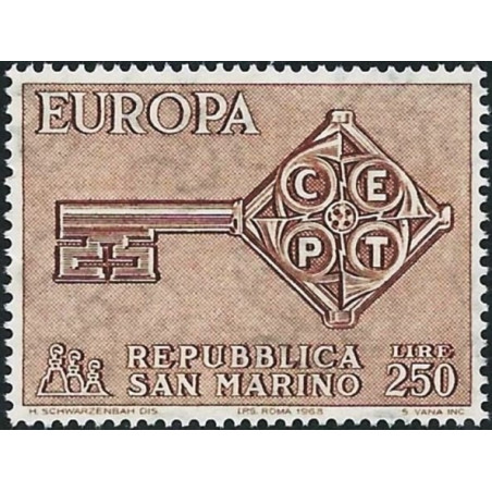 San Marino pašto ženklai (1968) - Fantastiškos Europa ženklų kainos‎