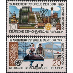 Rytų Vokietijos pašto ženklai (1980). Liaudies šventė