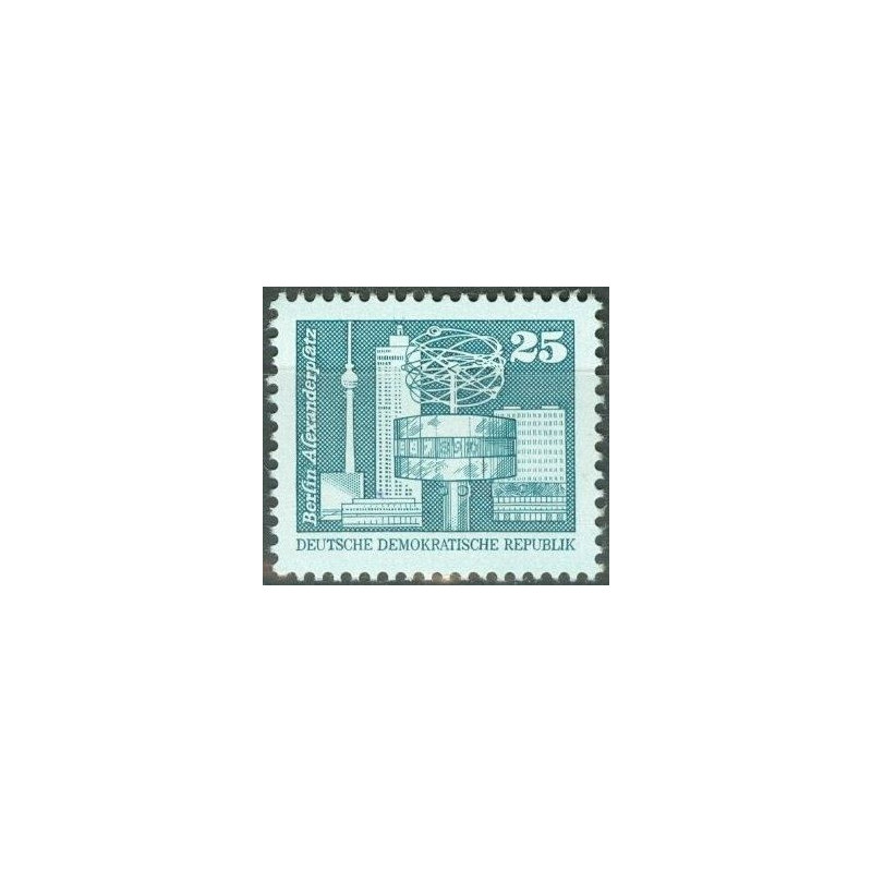 Rytų Vokietijos pašto ženklai (1980). Architektūra