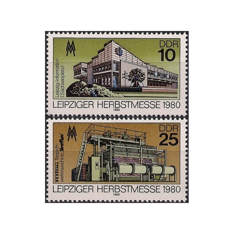 East Germany stamps (1980) for sale. International fair in Leipzig