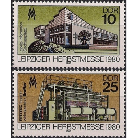 East Germany stamps (1980) for sale. International fair in Leipzig