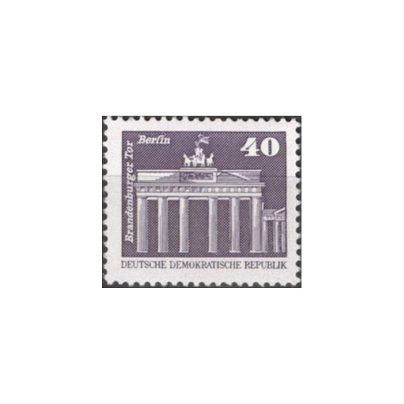 Rytų Vokietijos pašto ženklai (1980). Architektūra (Brandenburgo vartai)