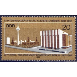 Rytų Vokietijos pašto ženklai (1980). Tarpparlamentinė konferencija