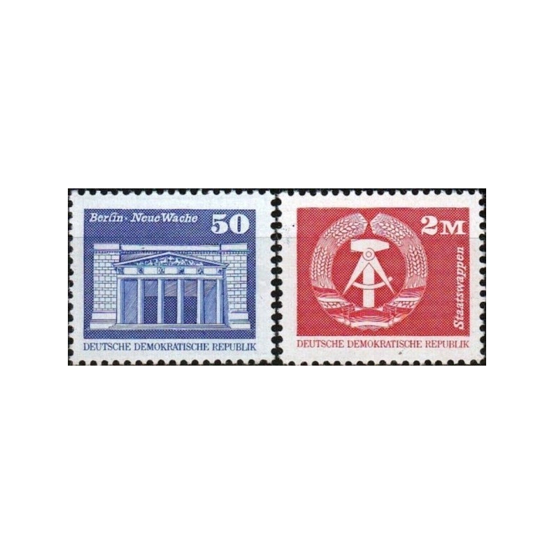 Rytų Vokietijos pašto ženklai (1980). Standartinė serija