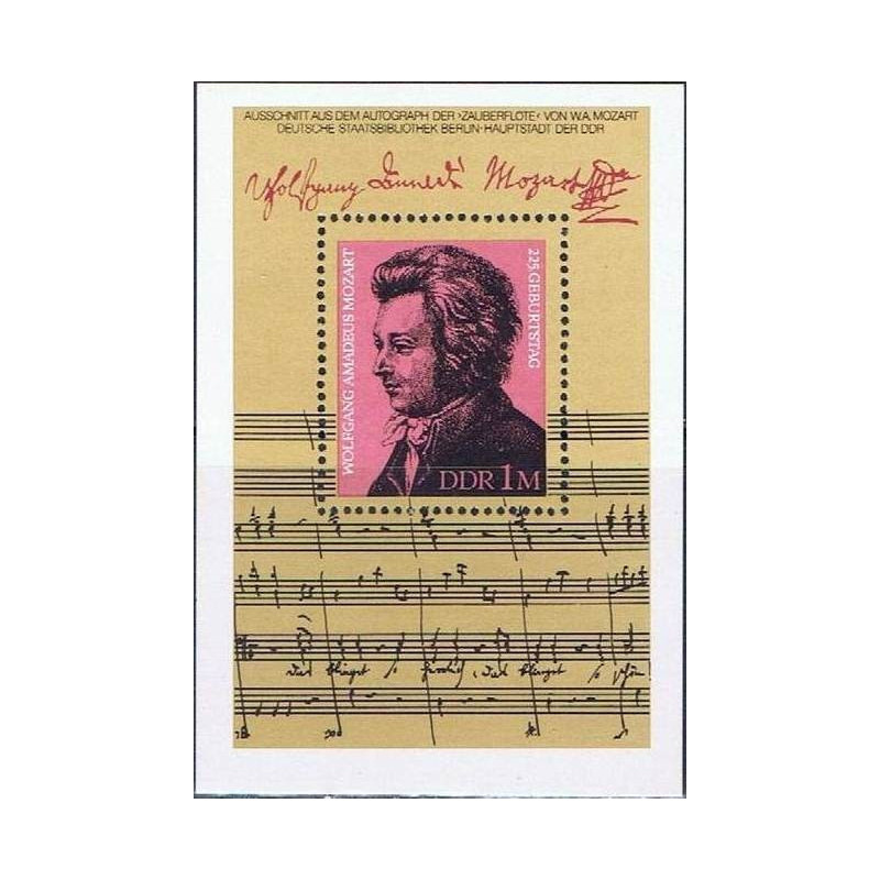 Rytų Vokietijos pašto ženklai (1981). V.A. Mocartas