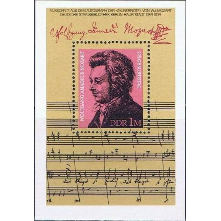 Rytų Vokietijos pašto ženklai (1981). V.A. Mocartas