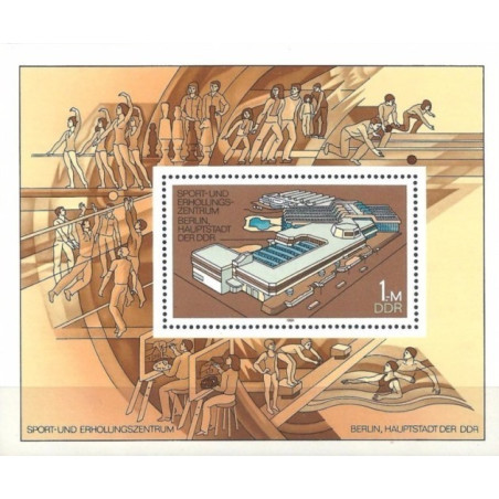 Rytų Vokietijos pašto ženklai (1981). Sporto ir pramogų rūmai Berlyne