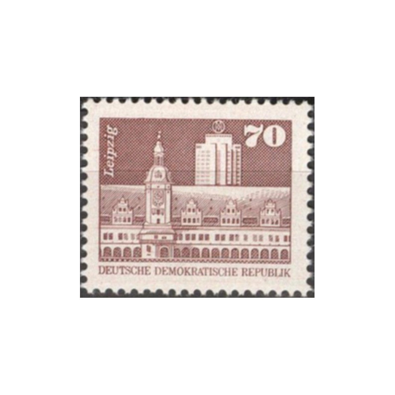 Rytų Vokietijos pašto ženklai (1981). Architektūra Leipcige