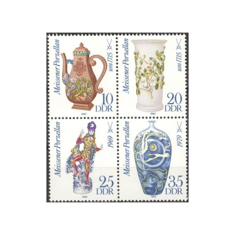 East Germany stamps (1982) for sale. Porcelain