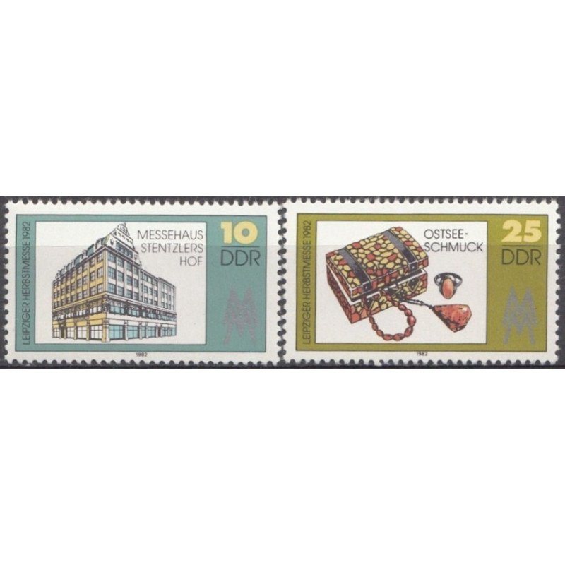 Rytų Vokietijos pašto ženklai (1982). Tarptautinė Leipcigo mugė
