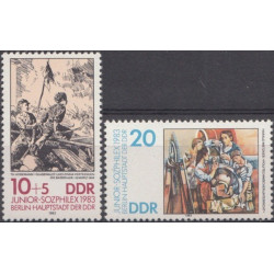 Rytų Vokietijos pašto ženklai (1983). Filatelijos paroda JUNIOR-SOZPHILEX