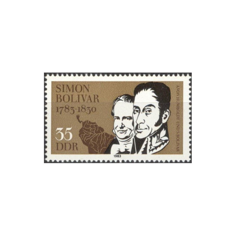 Rytų Vokietija 1983. Simonas Bolivaras (Lotynų Amerikos didvyris)