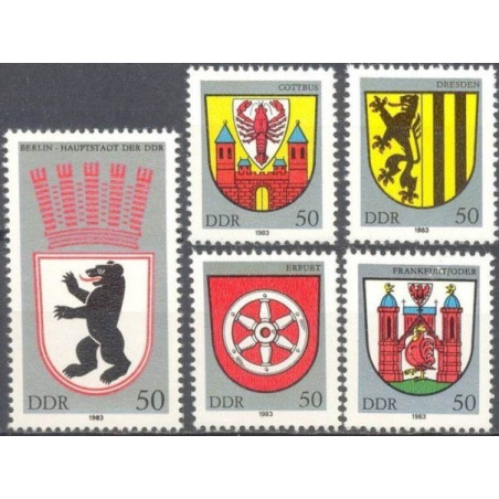 East Germany stamps (1983) for sale. Coats of arms