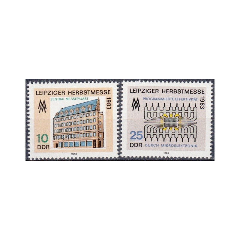 Rytų Vokietijos pašto ženklai (1983). Tarptautinė Leipcigo mugė