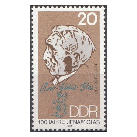 Rytų Vokietijos pašto ženklai (1984). Otas Šotas (chemikas)