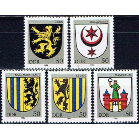 East Germany stamps (1984) for sale. Coat of Arms