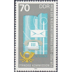 Rytų Vokietijos pašto ženklai (1984). Paštas ir technologijos