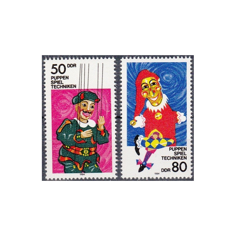 Rytų Vokietijos pašto ženklai (1984). Lėlių teatras