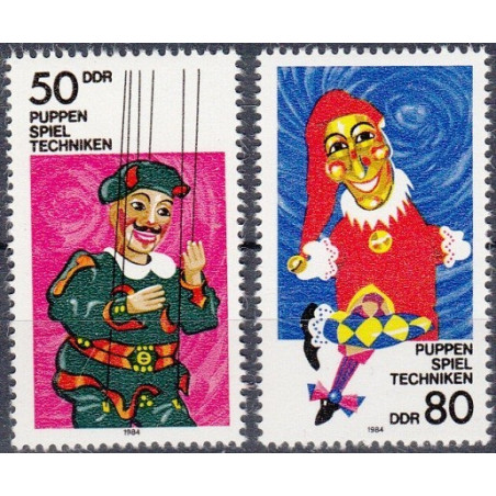 Rytų Vokietijos pašto ženklai (1984). Lėlių teatras