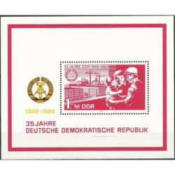Rytų Vokietijos pašto ženklai (1984). Statybos (naujakuriai)