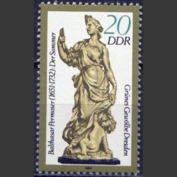 Rytų Vokietijos pašto ženklai (1984). Skulptūros