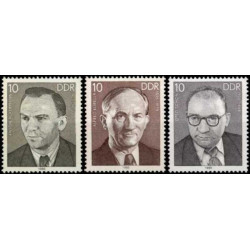 Rytų Vokietijos pašto ženklai (1985). Partijos veikėjai