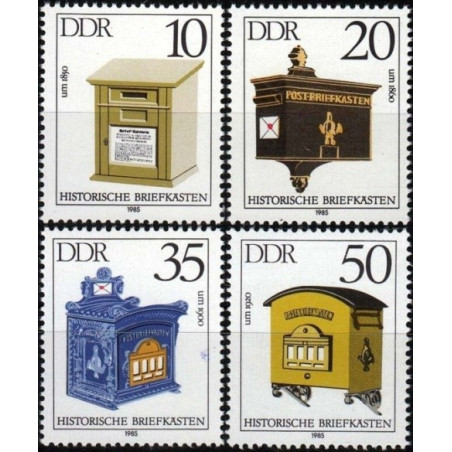 Rytų Vokietijos pašto ženklai (1985). Pašto dėžutės