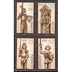 Rytų Vokietijos pašto ženklai (1987). Senovės riteriai