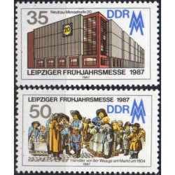Rytų Vokietijos pašto ženklai (1987). Laipcigo mugė