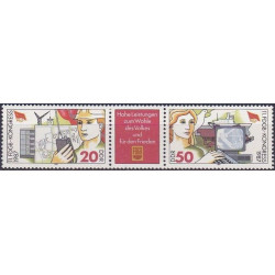 Rytų Vokietijos pašto ženklai (1987). Profsąjungos
