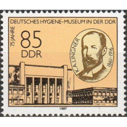 Rytų Vokietijos pašto ženklai (1987). Higienos muziejus