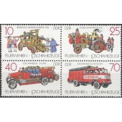 Rytų Vokietijos pašto ženklai (1987). Ugniagesių transportas