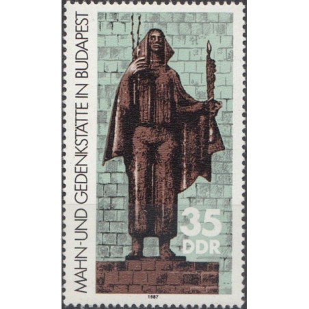 East Germany stamps (1987) for sale. Monument in Budapest