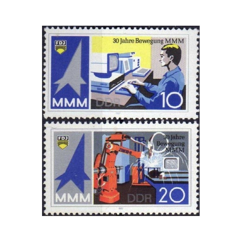 Rytų Vokietijos pašto ženklai (1987). Jaunimo organizacija