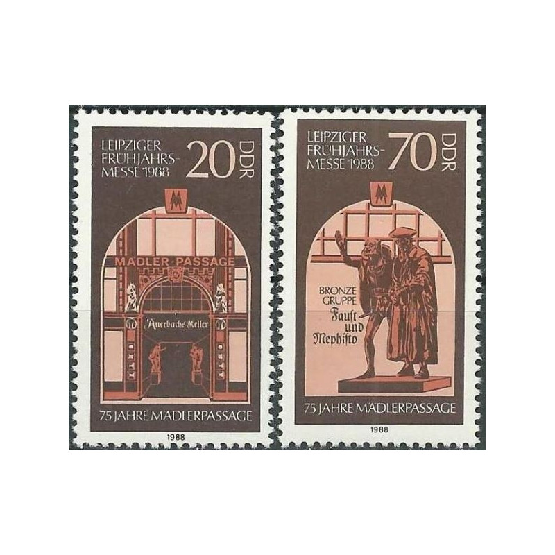 East Germany stamps (1988) for sale. International Leipzig fair