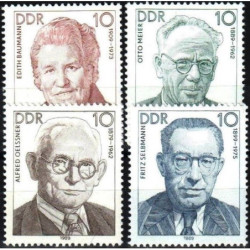 Rytų Vokietijos pašto ženklai (1989). Partijos veikėjai