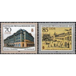 Rytų Vokietijos pašto ženklai (1989). Tarptautinė Laipcigo mugė