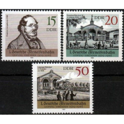 Rytų Vokietijos pašto ženklai (1989). Geležinkelių transporto istorija