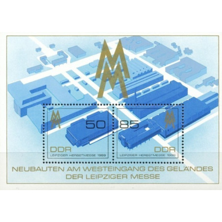 Rytų Vokietijos pašto ženklai (1989). Tarptautinė Laipcigo mugė