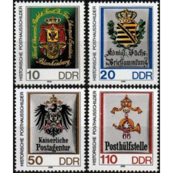 Rytų Vokietijos pašto ženklai (1990). Senoviniai pašto herbai