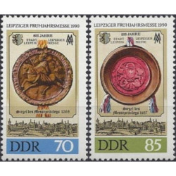 Rytų Vokietijos pašto ženklai (1990). Tarptautinė Laipcigo mugė