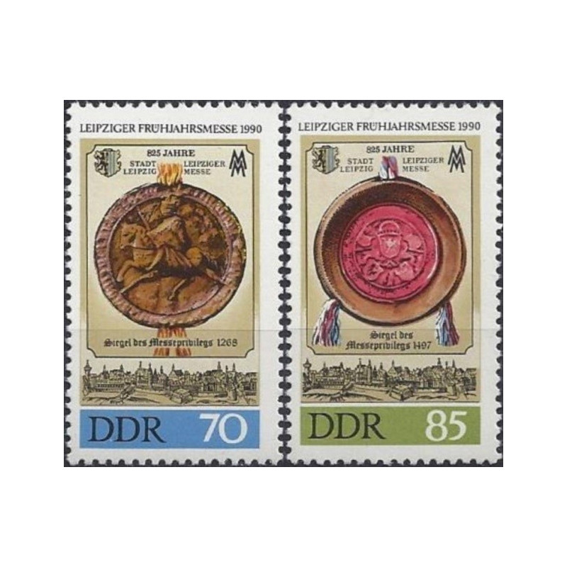 Rytų Vokietijos pašto ženklai (1990). Tarptautinė Laipcigo mugė