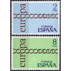 Ispanijos pašto ženklai (1971) - Fantastiškos Europa ženklų kainos‎