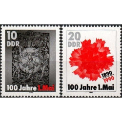 Rytų Vokietijos pašto ženklai (1990). Gegužės 1-oji