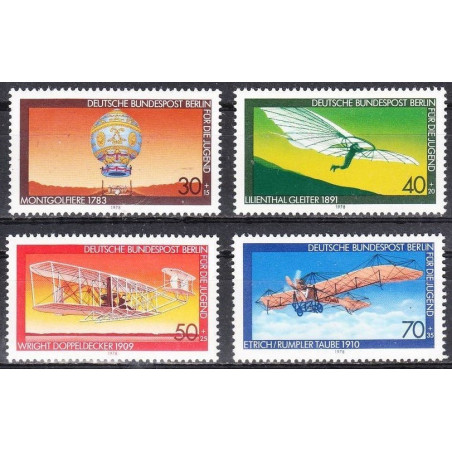 Vakarų Berlyno pašto ženklai (1978). Aviacijos istorija